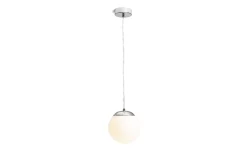 Badrumslampor Tak|Fönsterlampor-Rendl Bolly Fönsterlampa 17cm Krom/Opal IP44