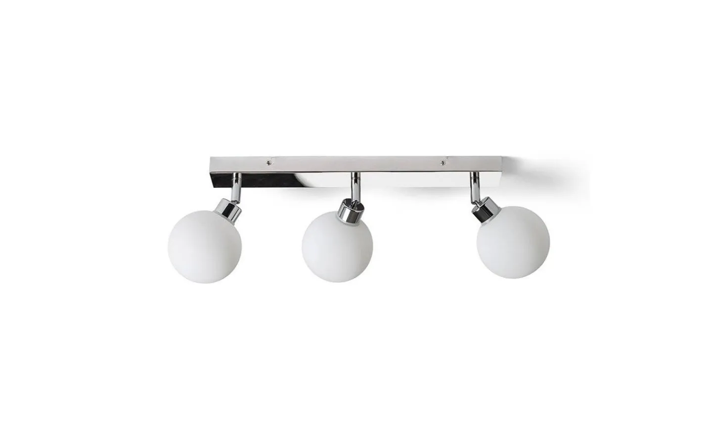 Badrumslampor Tak|Plafonder < Rendl Bolly III Plafond 43cm Opal/Krom IP44