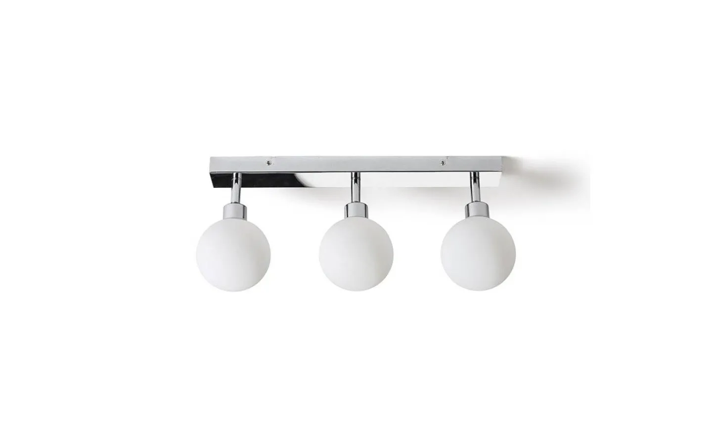 Badrumslampor Tak|Plafonder < Rendl Bolly III Plafond 43cm Opal/Krom IP44