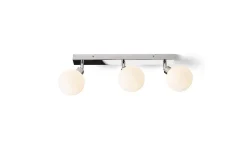 Badrumslampor Tak|Plafonder < Rendl Bolly III Plafond 43cm Opal/Krom IP44
