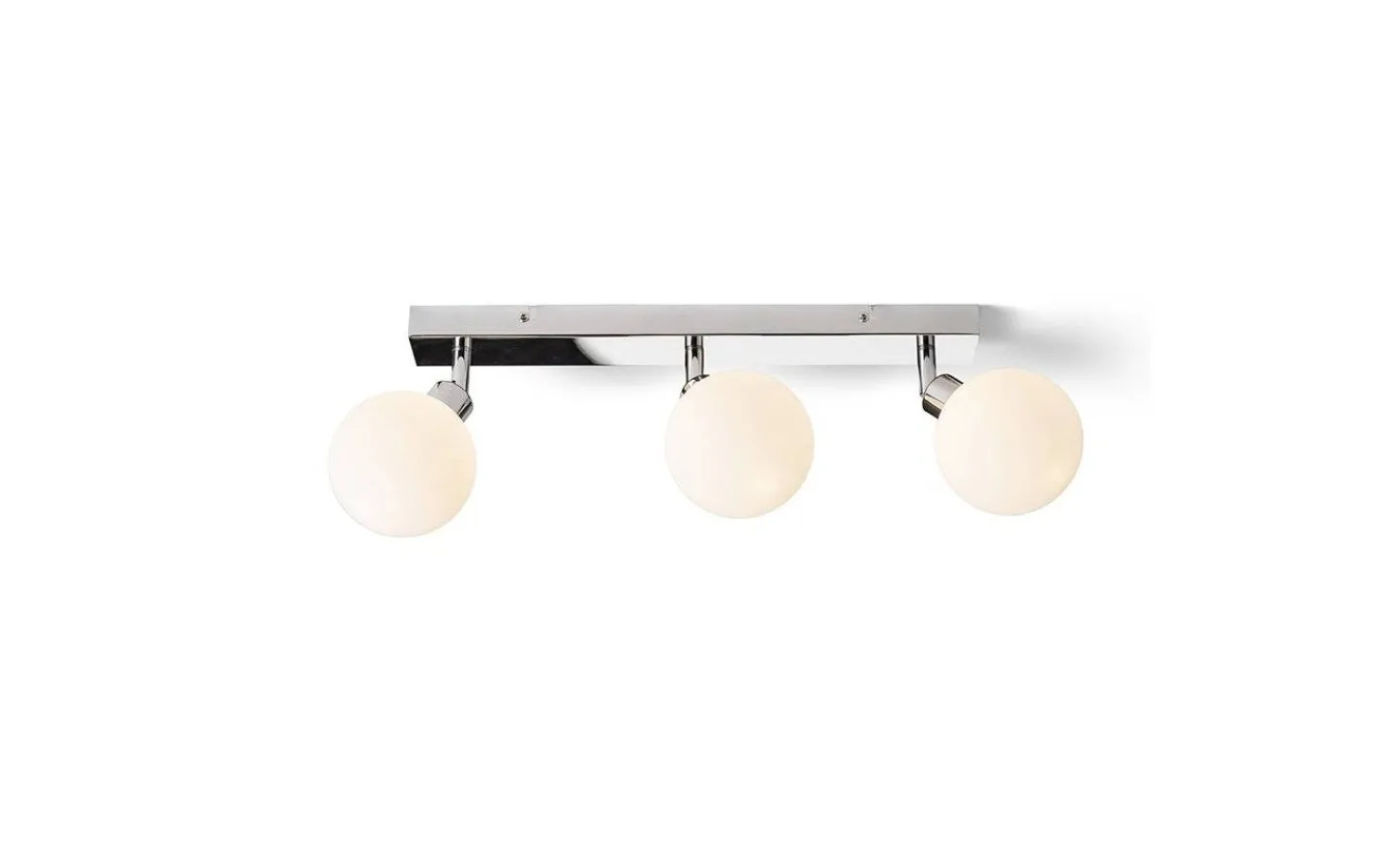 Badrumslampor Tak|Plafonder < Rendl Bolly III Plafond 43cm Opal/Krom IP44