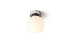 Badrumslampor Tak|Plafonder < Rendl Bolly Plafond 17cm Opal/Krom IP44