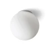 Badrumslampor Tak|Plafonder-Rendl Bolly Plafond 26cm Opal/Krom IP44