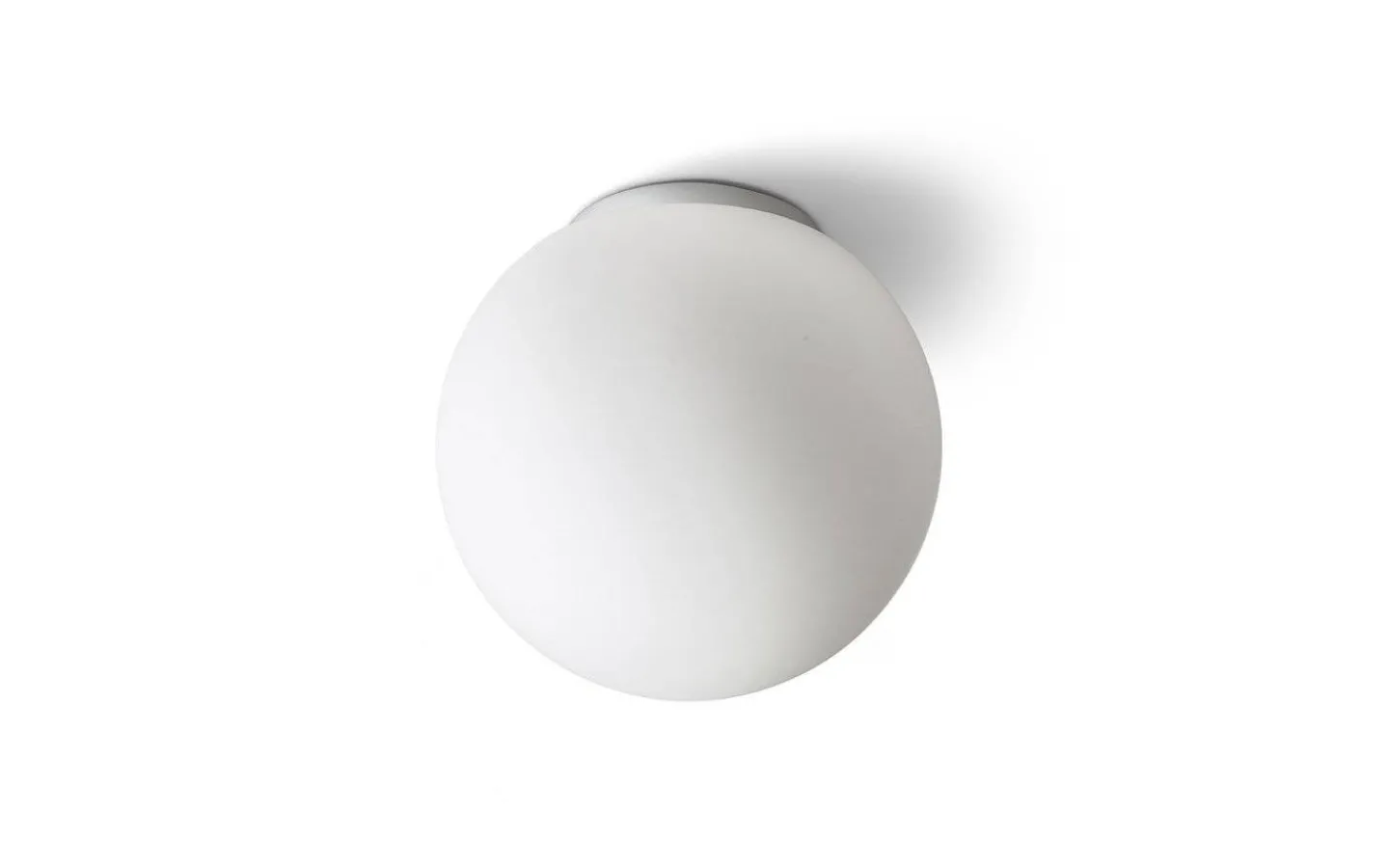 Badrumslampor Tak|Plafonder-Rendl Bolly Plafond 26cm Opal/Krom IP44
