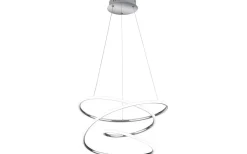 Stora Taklampor Ø50-69 Cm-Reality Bologna Takpendel 50cm LED krom 4000K