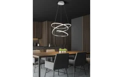 Stora Taklampor Ø50-69 Cm-Reality Bologna Takpendel 50cm LED krom 4000K
