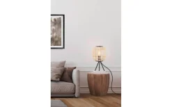 Bordslampor-Eglo Bordesley Bordslampa 40cm Svart/Natur