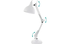 Skrivbordslampor-Eglo Borgillio Skrivbordslampa 71cm Vit