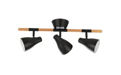 Avlånga Takspotlights|Takspot Med 3 Lampor-Oriva Borno Takspotlight 3L 60cm Natur/Svart