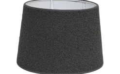Enfärgade Runda Lampskärmar < Hallbergs Boucle Lampskärm Ø24cm Antracitgrå