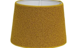 Enfärgade Runda Lampskärmar < Hallbergs Boucle Lampskärm Ø20cm Guldgul
