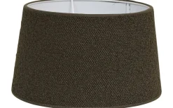 Ovala Lampskärmar-Hallbergs Boucle Lampskärm Oval 25cm Brun