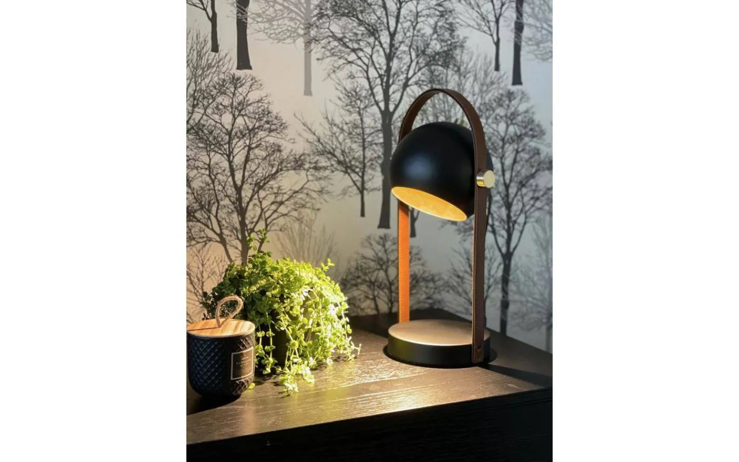 Skrivbordslampor-Aneta Bow Bordslampa 38cm Svart