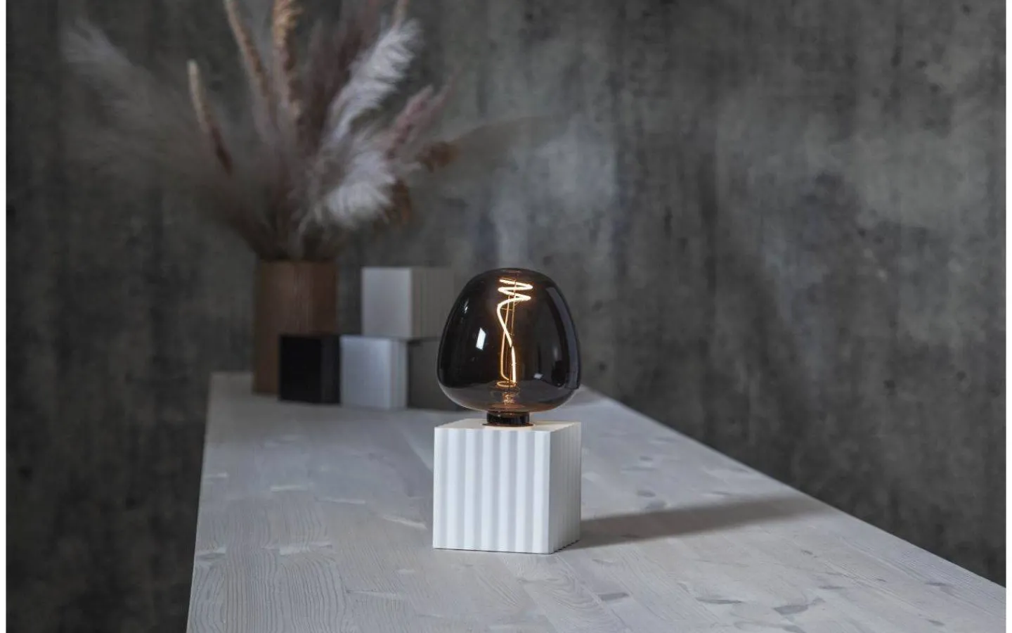Bordslampor-Star Trading Box Bordslampa 10cm Vit