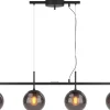 Avlånga Taklampor-By Rydens Boyle Taklampa 117cm Rökgrå