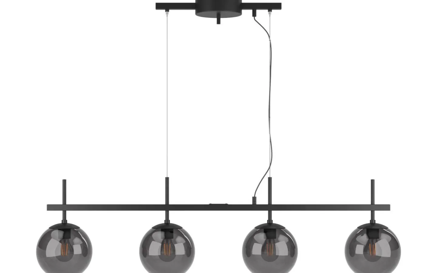 Avlånga Taklampor-By Rydens Boyle Taklampa 117cm Rökgrå
