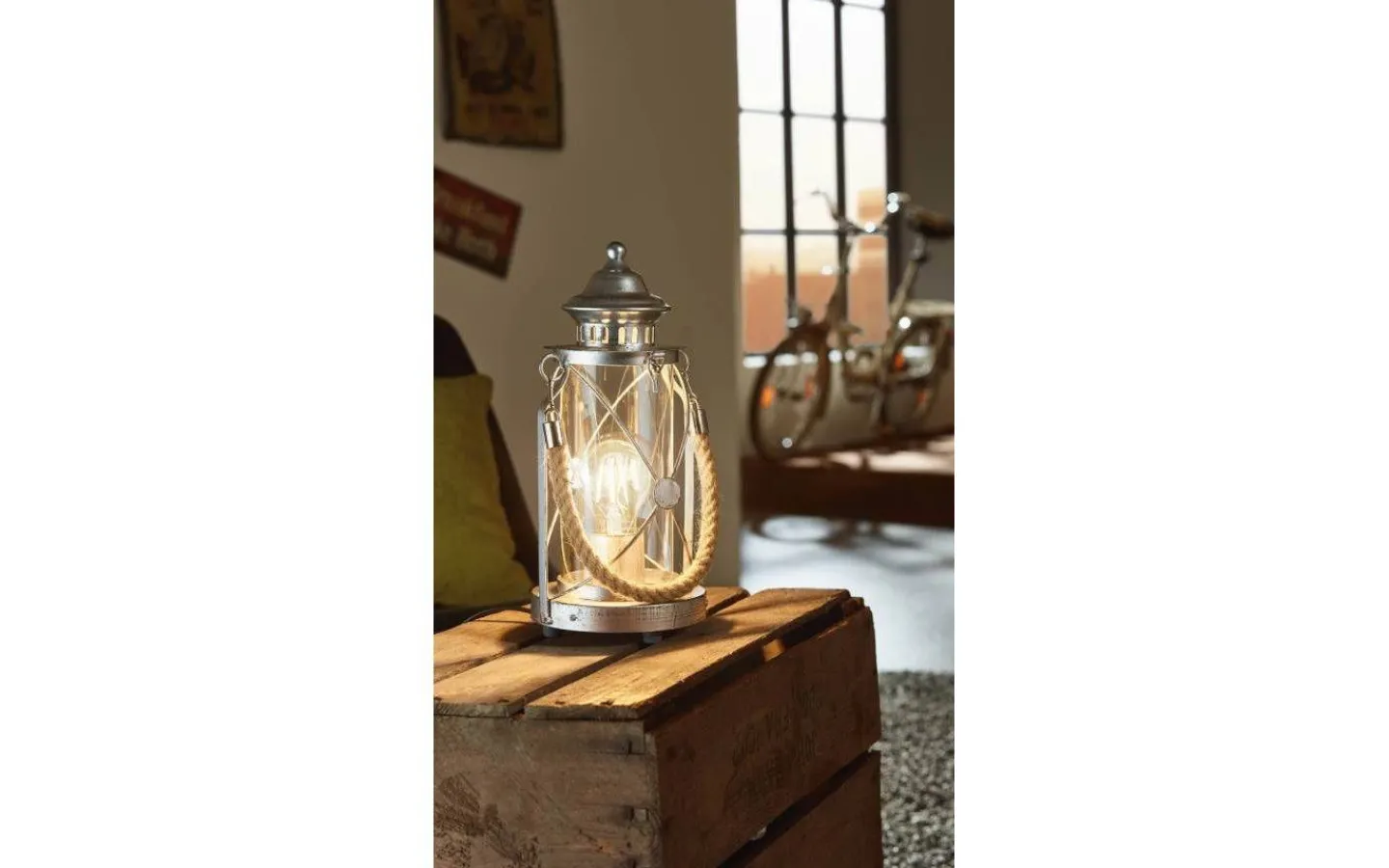 Bordslampor < Eglo Bradford Bordslampa 33cm Silver