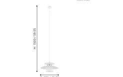 Kök & Matplats-Eglo Brenda Taklampa 32cm Vit