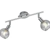 Takspot Med 2 Lampor < Reality Brest Spotlight 2-delad E14 krom