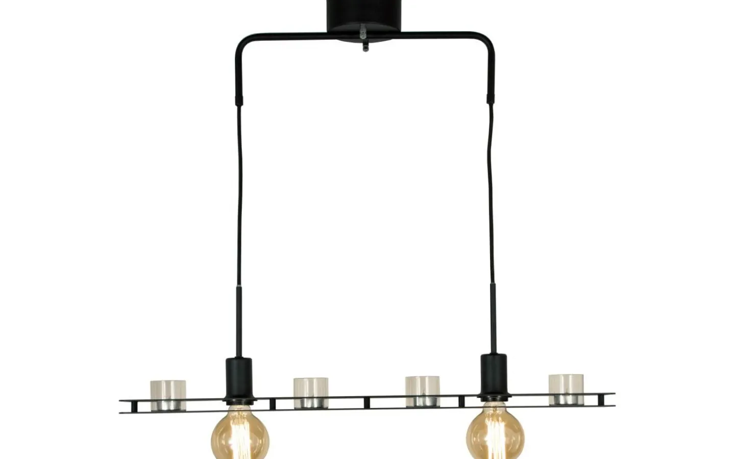Avlånga Taklampor-Aneta Bricka Taklampa 78cm Svart