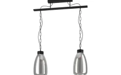 Avlånga Taklampor-Eglo Brickfield Taklampa 77cm 2L Svart/Grå