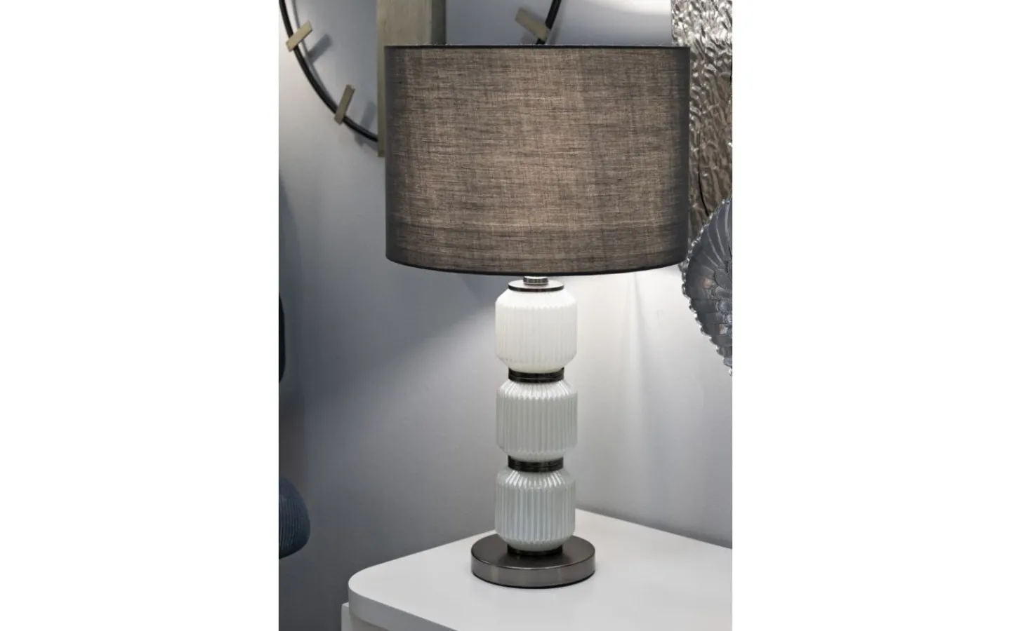 Bordslampor < Mauro Ferretti Brighty Bordslampa 57cm Vit/Grå