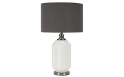 Bordslampor-Mauro Ferretti Brighty Bordslampa 65cm Vit/Grå
