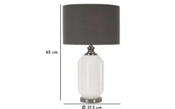 Bordslampor-Mauro Ferretti Brighty Bordslampa 65cm Vit/Grå