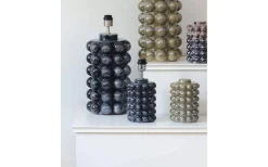 Sovrum|Vardagsrum-Hallbergs Bubbels Lampfot 49cm Black Marble