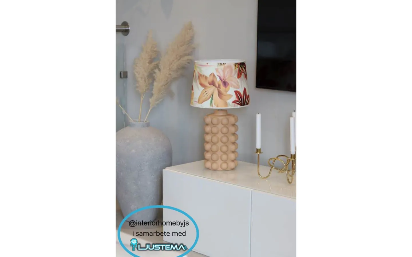 Lampfötter < Hallbergs Bubbels Lampfot 38cm Cinnamon