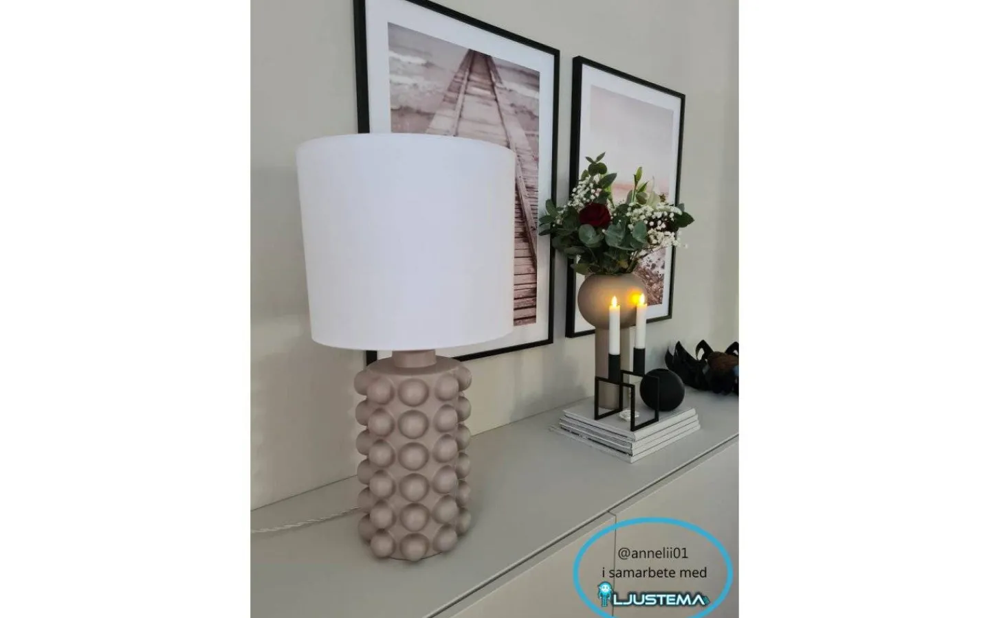 Vardagsrum|Sovrum-Hallbergs Bubbels Lampfot 38cm Griege