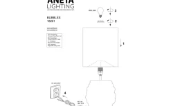Bordslampor-Aneta Bubbles Bordslampa 49cm Svart