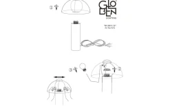 Bordslampor-Globen Lighting Buddy Bordslampa 36cm Gul