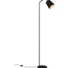 Golvläslampor-Reality Buddy Golvlampa E27 matt svart/guld
