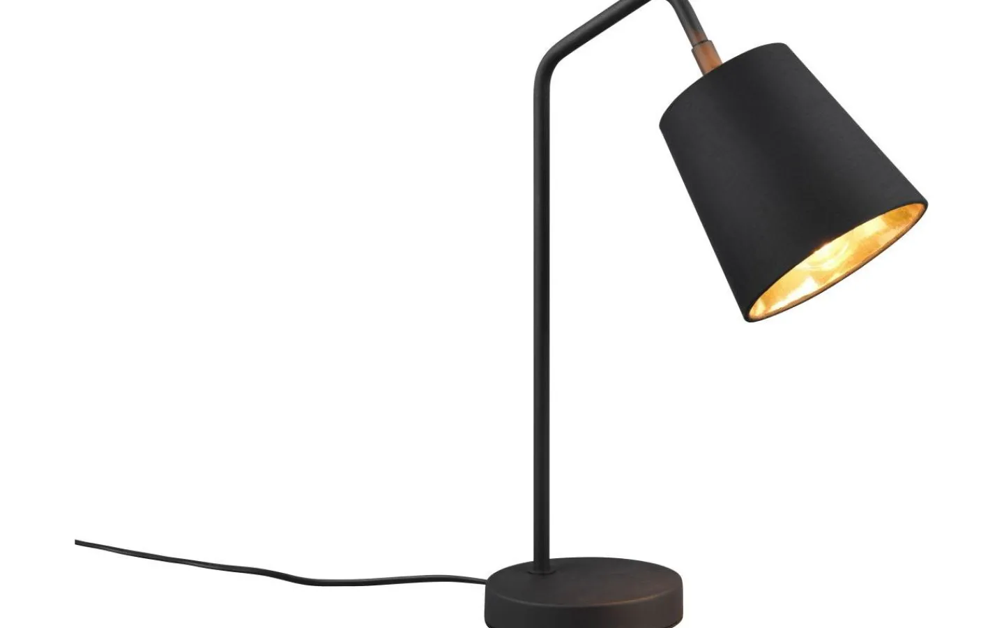 Skrivbordslampor-Reality Buddy Skrivbordslampa E27 matt svart/guld