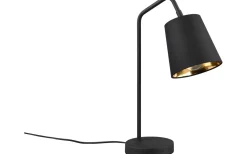 Skrivbordslampor-Reality Buddy Skrivbordslampa E27 matt svart/guld