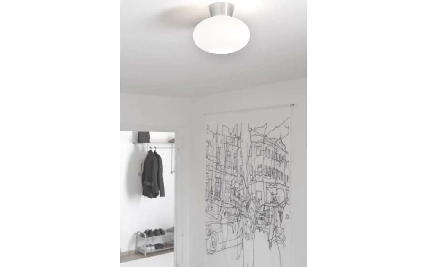 Badrum|Hall & Trappa < Belid Bullo Plafond 27cm Aluminium/Opal