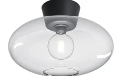 Plafonder-Belid Bullo Plafond 38cm Mattsvart/Klarglas