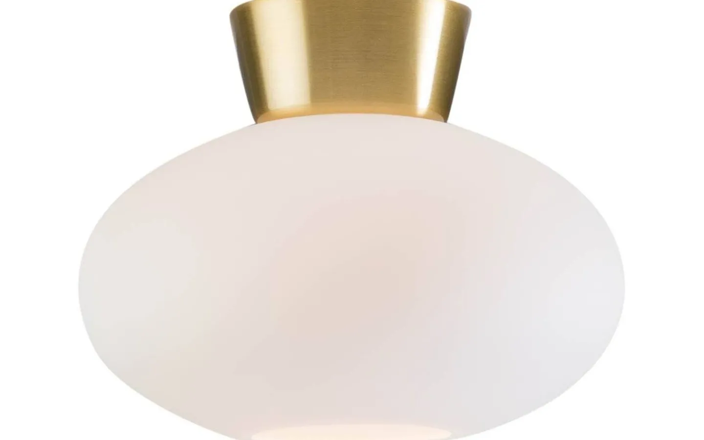 Badrum|Hall & Trappa < Belid Bullo Plafond 27cm Mässing/Opal