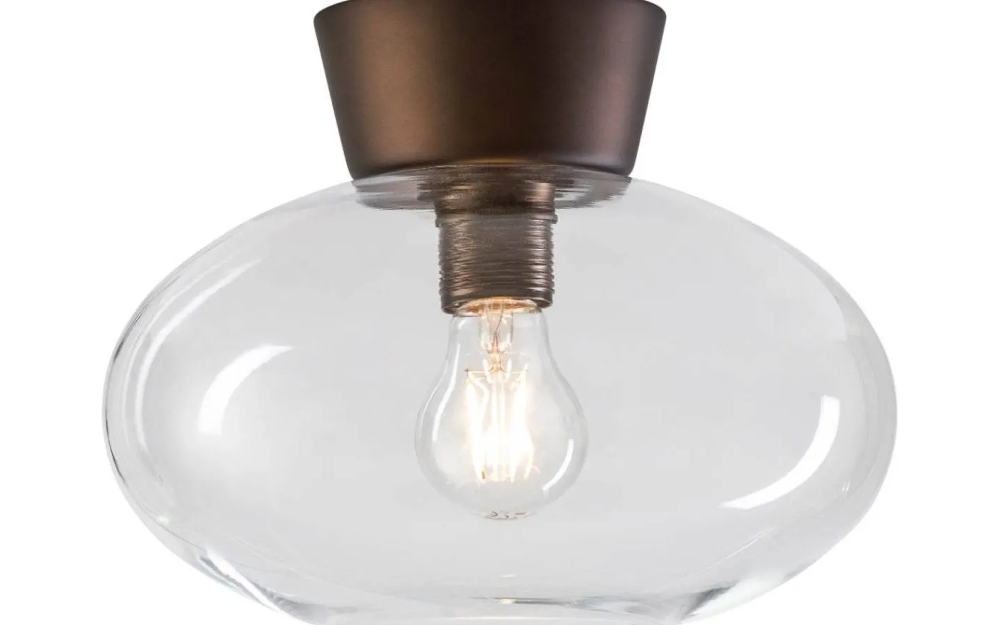 Badrum|Hall & Trappa-Belid Bullo Plafond 27cm Oxid/Klar