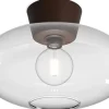 Plafonder < Belid Bullo Plafond 38cm Oxid/Klarglas