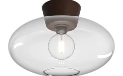 Plafonder < Belid Bullo Plafond 38cm Oxid/Klarglas