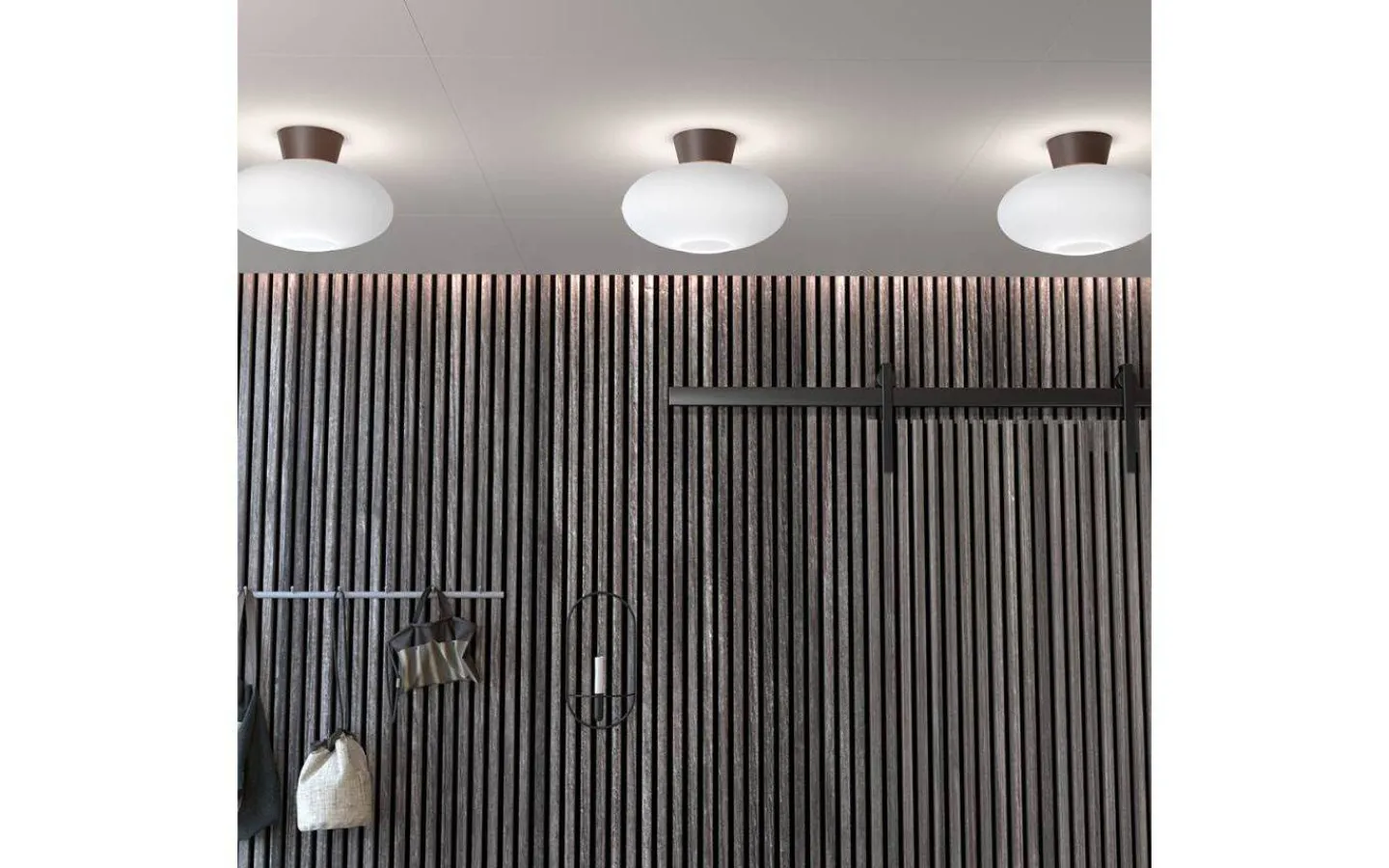 Plafonder < Belid Bullo Plafond 38cm Oxid/Opalglas