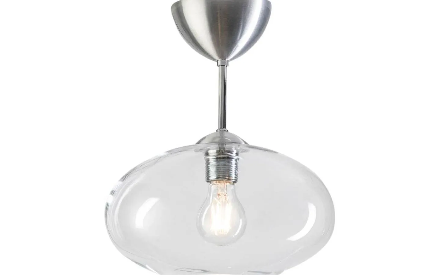 Badrum|Hall & Trappa-Belid Bullo Taklampa Aluminium/Klar