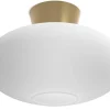 Badrum|Hall & Trappa < Belid Bullo XL Plafond 38cm Mässing/Opal