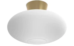 Badrum|Hall & Trappa < Belid Bullo XL Plafond 38cm Mässing/Opal