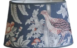 Ovala Lampskärmar-Hallbergs Burdett Oval Lampskärm 25cm Blå Laura Ashley