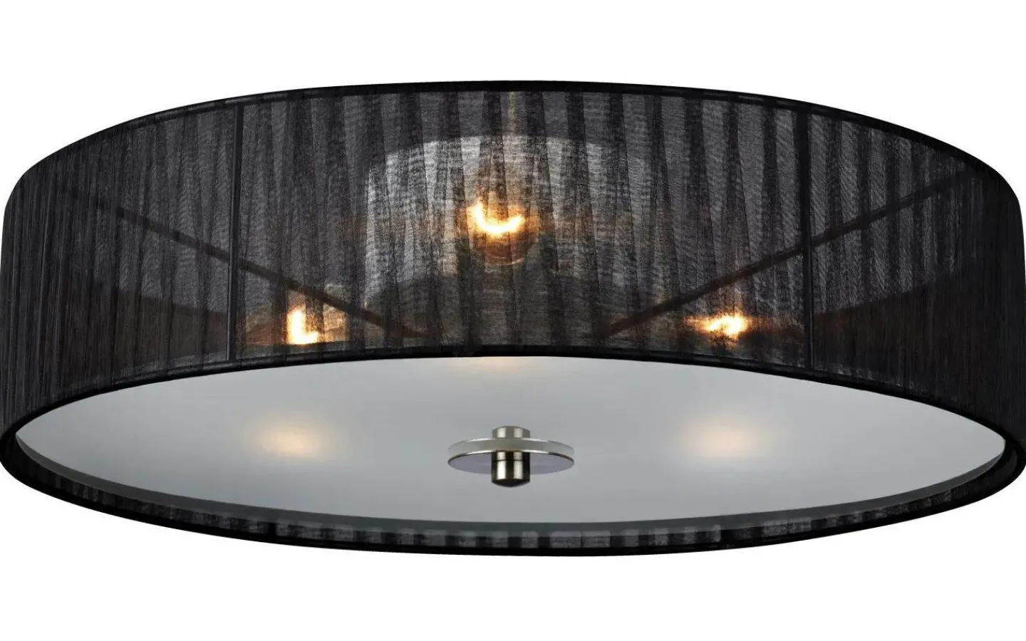 Plafonder < Markslojd Byske Plafond 40cm 3L Svart/Frostad