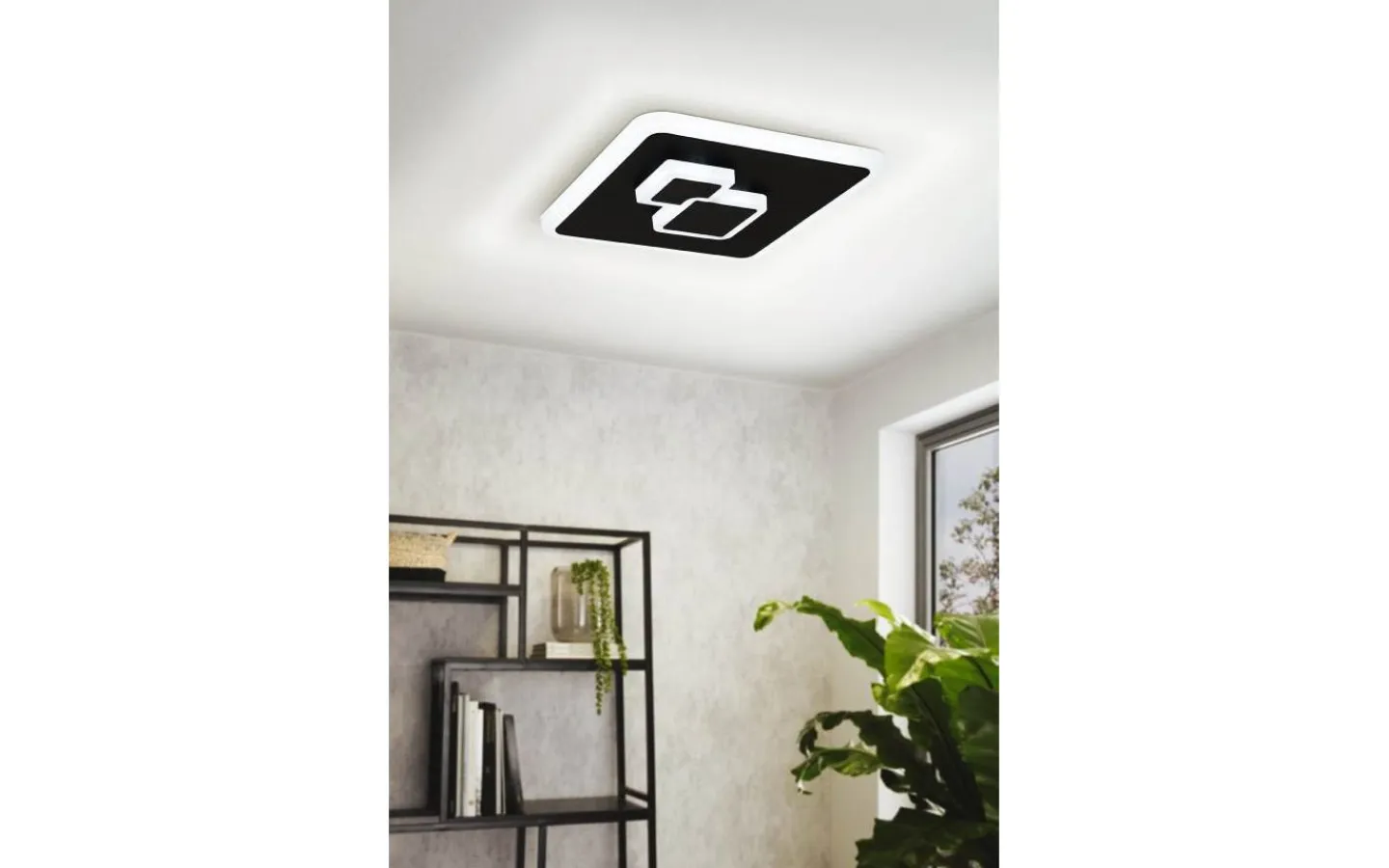 Plafonder-Eglo Cadegal Plafond 20cm LED 4000K 8W Svart