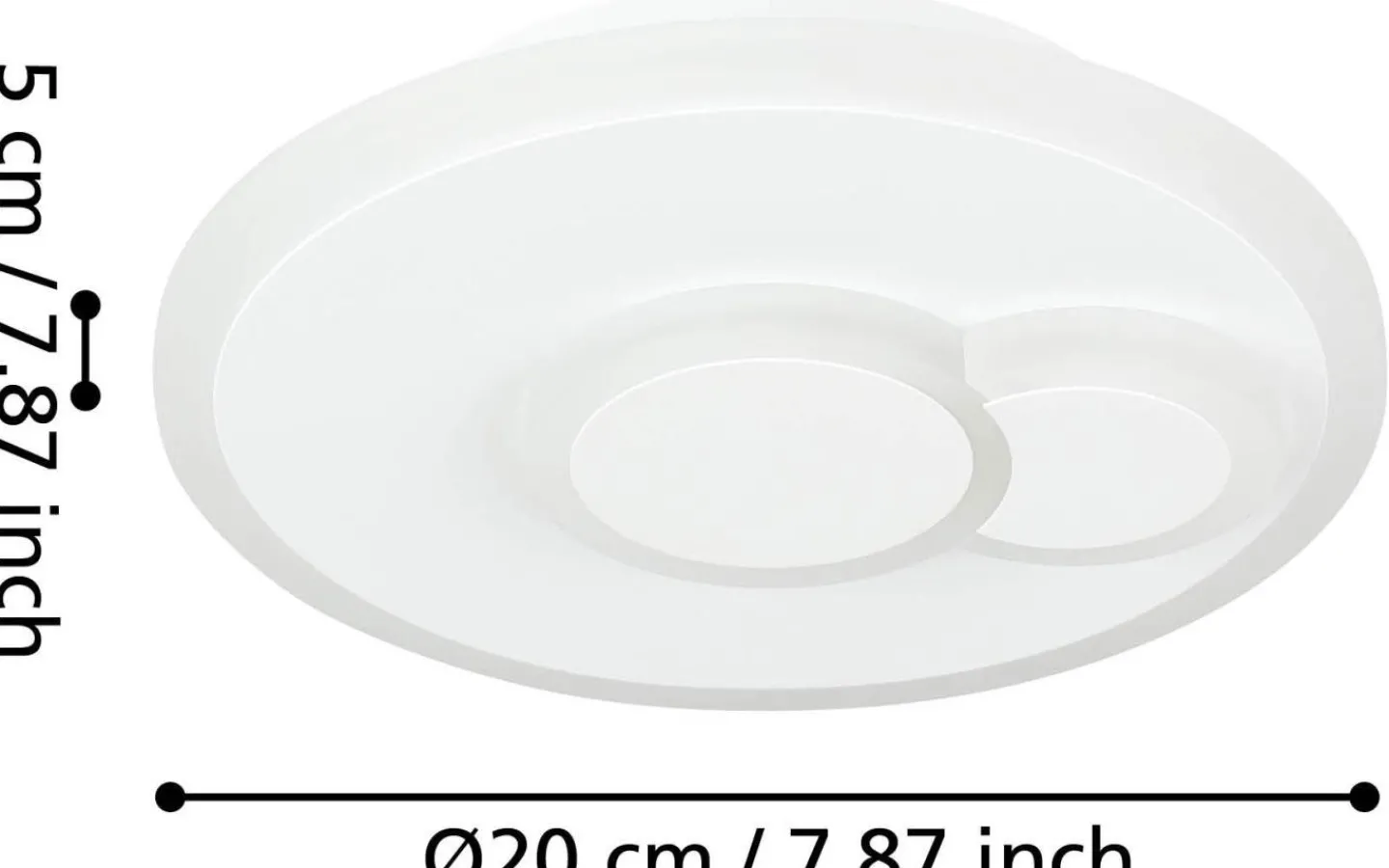 Plafonder-Eglo Cadegal Plafond 20cm LED 4000K 8W Vit
